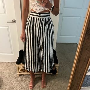 H&M Striped linen pants